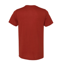 Bella + Canvas Triblend Tee, Brick Triblend, Back view