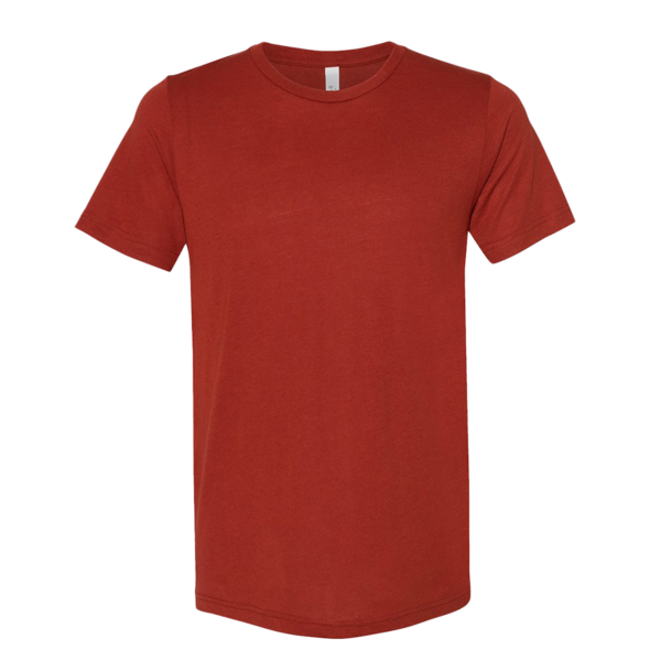 Bella + Canvas Triblend Tee, Brick Triblend, Front view