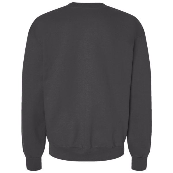 Bella + Canvas Unisex 10 oz. Heavyweight Crewneck Sweatshirt, Asphalt, Back view