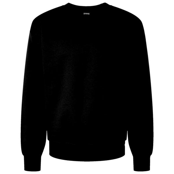 Bella + Canvas Unisex 10 oz. Heavyweight Crewneck Sweatshirt, Black, Front view