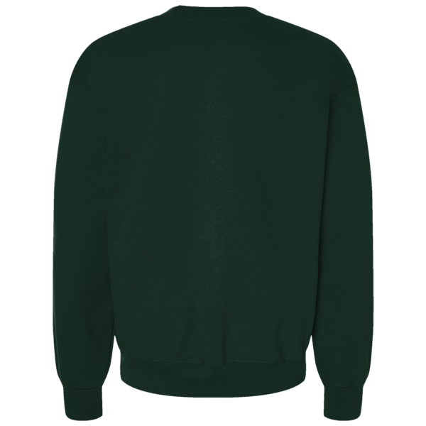 Bella + Canvas Unisex 10 oz. Heavyweight Crewneck Sweatshirt, Forest, Back view