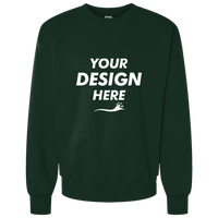Bella + Canvas Unisex 10 oz. Heavyweight Crewneck Sweatshirt, Forest, Front view, Mockup