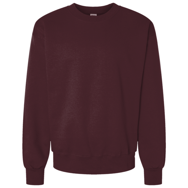 Bella + Canvas Unisex 10 oz. Heavyweight Crewneck Sweatshirt, Maroon, Front view