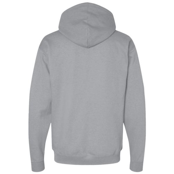 Bella + Canvas Unisex 10 oz. Heavyweight Hoodie Sweatshirt, Athletic Heather, Back view