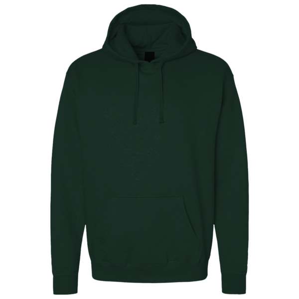 Bella + Canvas Unisex 10 oz. Heavyweight Hoodie Sweatshirt, Forest, Front view