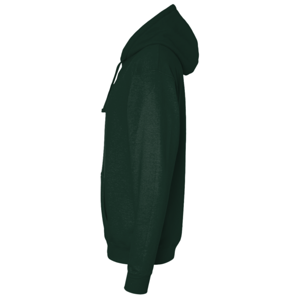 Bella + Canvas Unisex 10 oz. Heavyweight Hoodie Sweatshirt, Forest, Left Sleeve view
