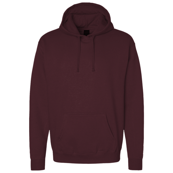 Bella + Canvas Unisex 10 oz. Heavyweight Hoodie Sweatshirt, Maroon, Front view