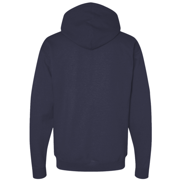 Bella + Canvas Unisex 10 oz. Heavyweight Hoodie Sweatshirt, Navy, Back view