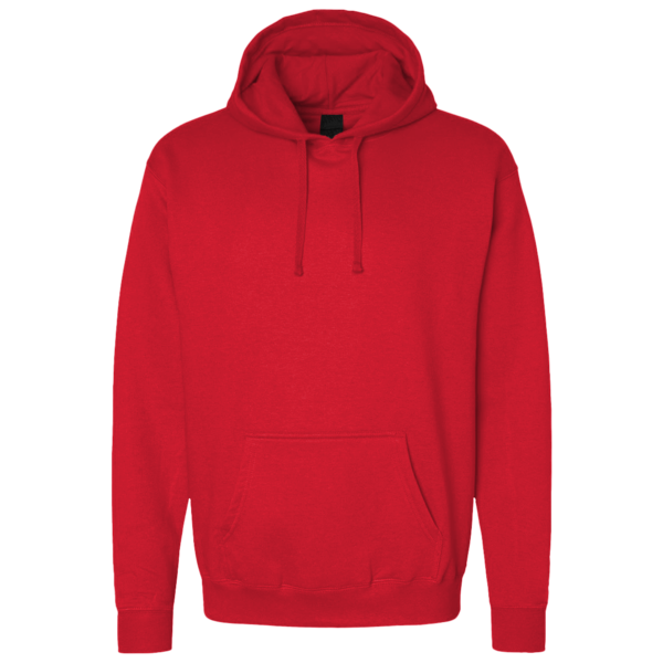 Bella + Canvas Unisex 10 oz. Heavyweight Hoodie Sweatshirt, Red, Front view