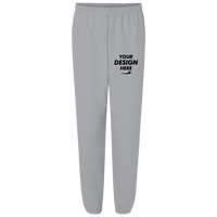 Bella + Canvas Unisex 10 oz. Heavyweight Sweatpants, Athletic Heather, Front view, Mockup