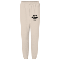 Bella + Canvas Unisex 10 oz. Heavyweight Sweatpants, Dust, Front view, Mockup