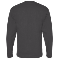 Bella + Canvas Unisex 7.5 oz Heavyweight Long Sleeve Tee, Asphalt, Back view