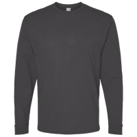 Bella + Canvas Unisex 7.5 oz Heavyweight Long Sleeve Tee, Asphalt, Front view