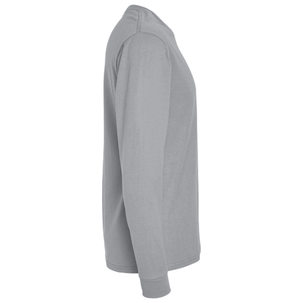 Bella + Canvas Unisex 7.5 oz Heavyweight Long Sleeve Tee, Athletic Heather, Right Sleeve view