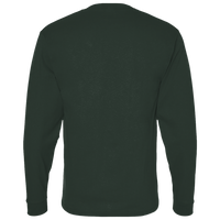 Bella + Canvas Unisex 7.5 oz Heavyweight Long Sleeve Tee, Hunter Green, Back view