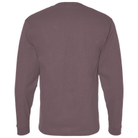 Bella + Canvas Unisex 7.5 oz Heavyweight Long Sleeve Tee, Purple Storm, Back view