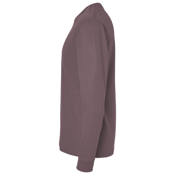 Bella + Canvas Unisex 7.5 oz Heavyweight Long Sleeve Tee, Purple Storm, Left Sleeve view