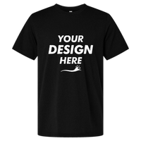 Bella + Canvas Unisex EcoMax Tee, Black, Front view, Mockup