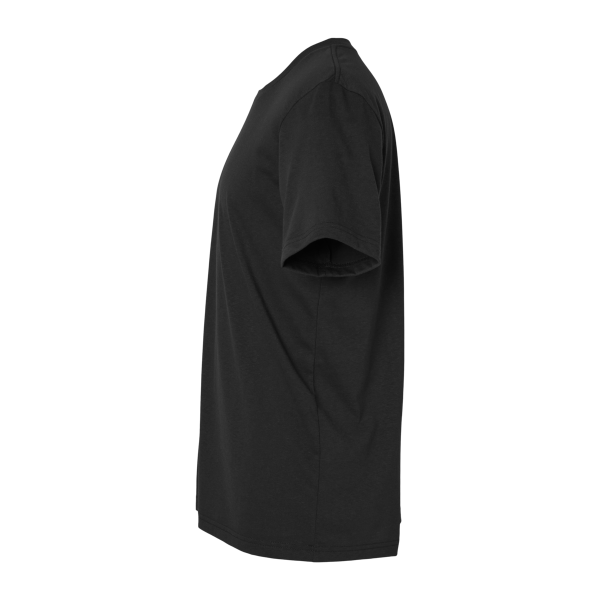Bella + Canvas Unisex EcoMax Tee, Black, Left Sleeve view