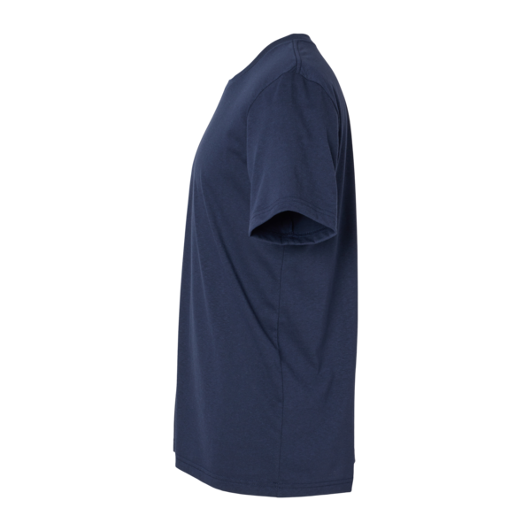 Bella + Canvas Unisex EcoMax Tee, Navy, Left Sleeve view