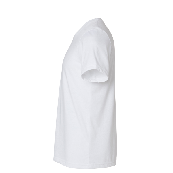 Bella + Canvas Unisex EcoMax Tee, White, Left Sleeve view