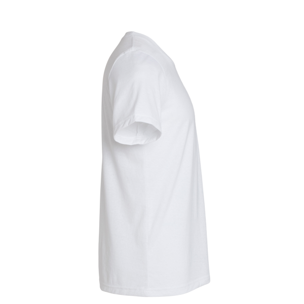 Bella + Canvas Unisex EcoMax Tee, White, Right Sleeve view