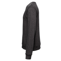 Bella + Canvas Unisex Sponge Fleece Classic Crewneck Sweatshirt, Dark Grey Heather, Left Sleeve view