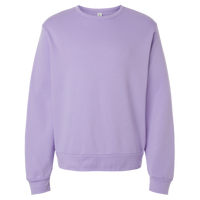 Bella + Canvas Unisex Sponge Fleece Classic Crewneck Sweatshirt, Dark Lavender, Front view