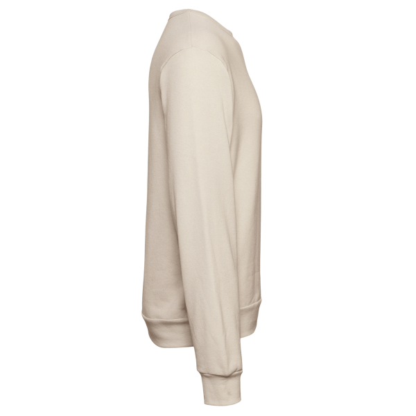 Bella + Canvas Unisex Sponge Fleece Classic Crewneck Sweatshirt, Heather Dust, Right Sleeve view