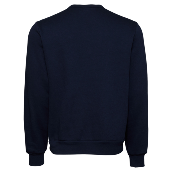 Bella + Canvas Unisex Sponge Fleece Classic Crewneck Sweatshirt, Navy, Back view