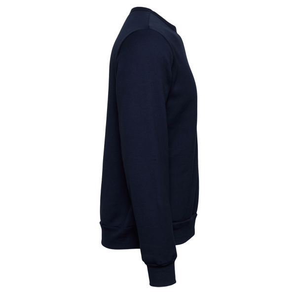 Bella + Canvas Unisex Sponge Fleece Classic Crewneck Sweatshirt, Navy, Right Sleeve view
