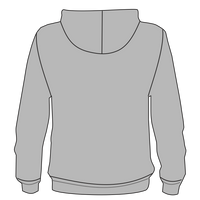 Bella + Canvas Unisex Sponge Fleece DTM Full-Zip Hoodie Sweatshirt, Athletic Heather, Back view