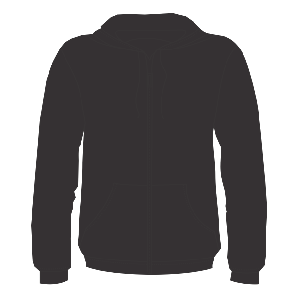 Bella + Canvas Unisex Sponge Fleece DTM Full-Zip Hoodie Sweatshirt, Dark Grey Heather, Front view