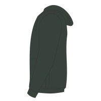 Bella + Canvas Unisex Sponge Fleece DTM Full-Zip Hoodie Sweatshirt, Heather Forest, Left Sleeve view