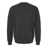 Bella + Canvas Unisex Sponge Fleece Drop Shoulder Crewneck Sweatshirt, Dark Grey, Back view