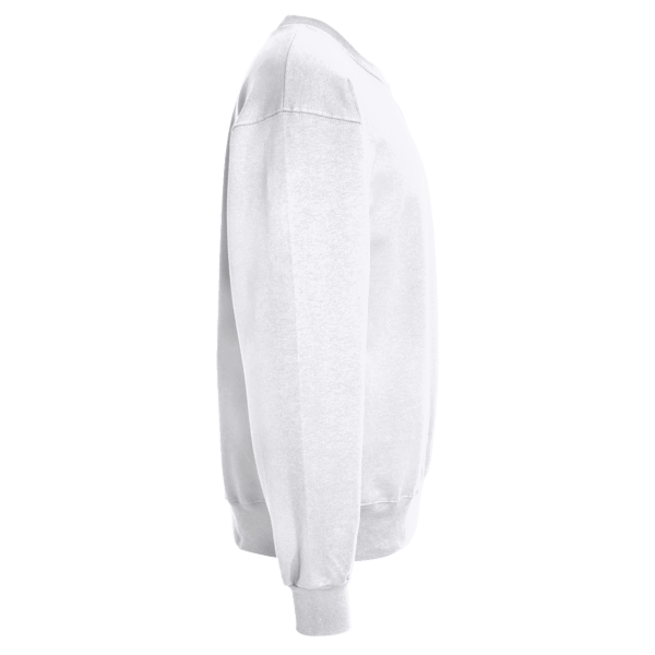 Bella + Canvas Unisex Sponge Fleece Drop Shoulder Crewneck Sweatshirt, Dtg White, Right Sleeve view