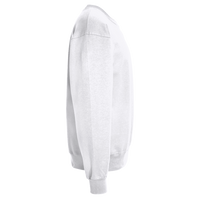 Bella + Canvas Unisex Sponge Fleece Drop Shoulder Crewneck Sweatshirt, Dtg White, Right Sleeve view