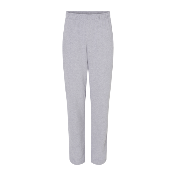Bella + Canvas Unisex Sponge Fleece Straight Leg Sweatpants, Athletic Heather, Front view