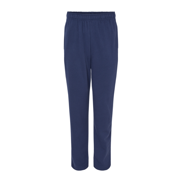 Bella + Canvas Unisex Sponge Fleece Straight Leg Sweatpants, Navy, Front view