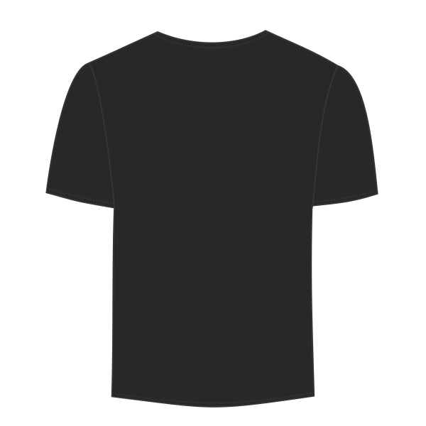 Bella + Canvas Unisex Sueded Tee, Black Heather, Back view
