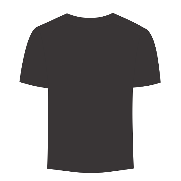 Bella + Canvas Unisex Sueded Tee, Dark Grey Heather, Back view