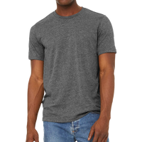 Bella + Canvas Unisex Sueded Tee, Deep Heather, Front view