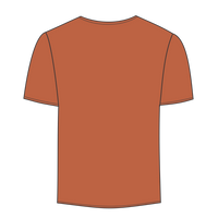 Bella + Canvas Unisex Sueded Tee, Heather Autumn, Back view