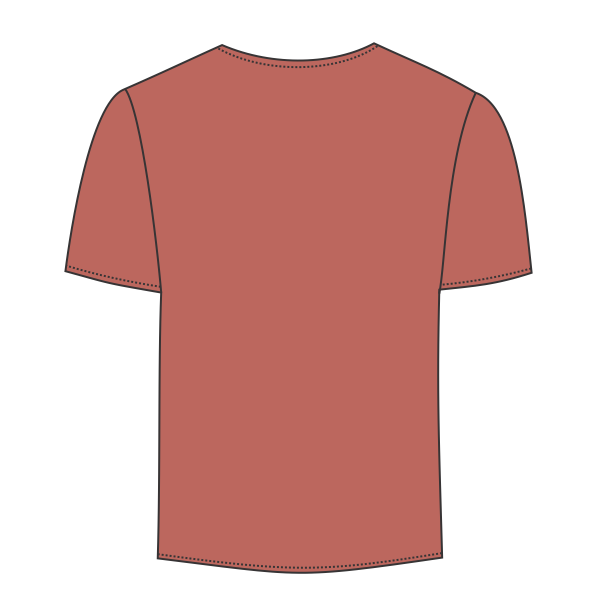 Bella + Canvas Unisex Sueded Tee, Heather Clay, Back view