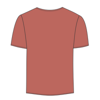 Bella + Canvas Unisex Sueded Tee, Heather Clay, Back view