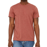 Bella + Canvas Unisex Sueded Tee, Heather Clay, Front view