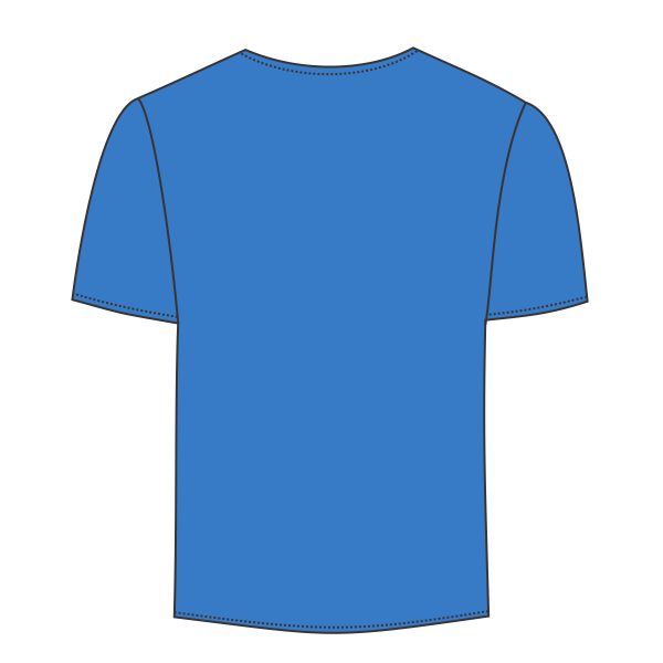 Bella + Canvas Unisex Sueded Tee, Heather Columbia Blue, Back view