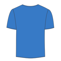 Bella + Canvas Unisex Sueded Tee, Heather Columbia Blue, Back view