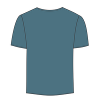 Bella + Canvas Unisex Sueded Tee, Heather Deep Teal, Back view