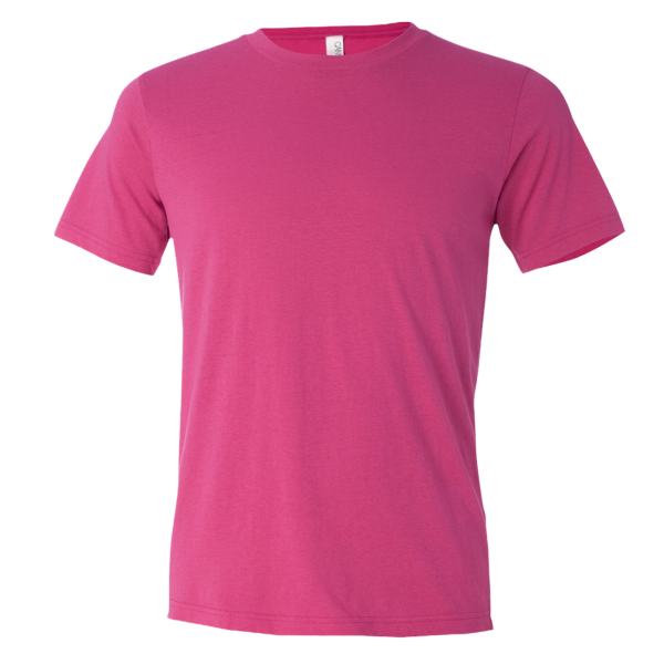 Bella + Canvas Unisex Texture Tee, Berry, Front view